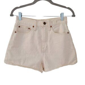 Madewell The Momjean Short in Vintage Canvas Wash Womens Size 24 High-Rise